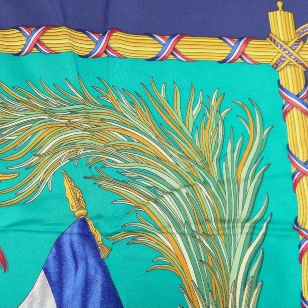 Hermes Vintage Silk Scarf 1789 Liberte Egalite Fraternite Republique Francaise - Picture 6 of 9